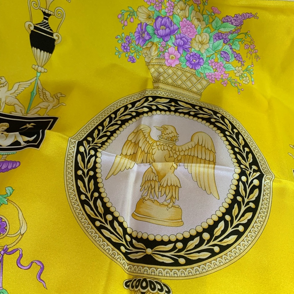 Versace Yellow and Pink Scarf
